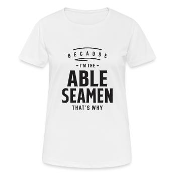 Matelots qualifiés Titre du poste Profession - T-shirt respirant Femme - blanc - Devant - AI Model Female 172 dark (172cm)