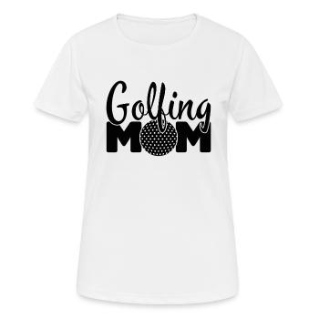 Golfspieler Golfer Golfschläger Golfen Golf Mutter - Frauen T-Shirt atmungsaktiv - Weiß - Vorne - AI Model Female 172 dark (172cm)