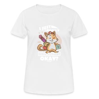 École scolaire Apprentissage de l’école maternelle - T-shirt respirant Femme - blanc - Devant - AI Model Female 172 dark (172cm)