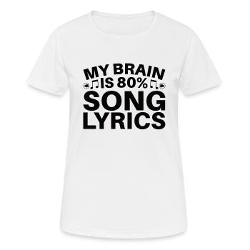 Vinyl Musiker Retro Musik Vinyl Vintage Musizieren - Frauen T-Shirt atmungsaktiv - Weiß - Vorne - AI Model Female 172 dark (172cm)