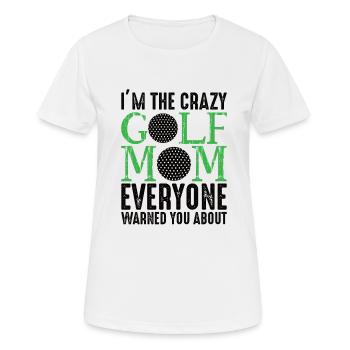 Golfeurs Golfeurs Golfeurs Clubs de golf Golf Mère de golf - T-shirt respirant Femme - blanc - Devant - AI Model Female 172 dark (172cm)