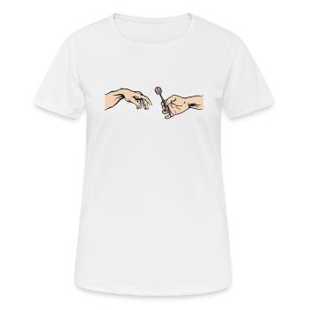 Équipe de fléchettes Association de fléchettes - T-shirt respirant Femme - blanc - Devant - AI Model Female 172 dark (172cm)
