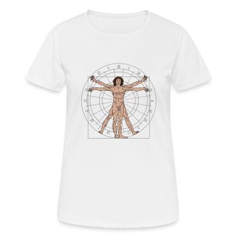 Équipe de fléchettes Association de fléchettes - T-shirt respirant Femme - blanc - Devant - AI Model Female 172 dark (172cm)