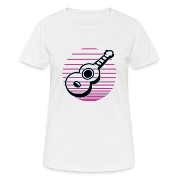 Ukuleles Vitage - Women's Breathable T-Shirt - white - Front - AI Model Female 172 dark (172cm)