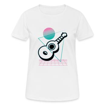 Ukuleles Vitage - Women's Breathable T-Shirt - white - Front - AI Model Female 172 dark (172cm)