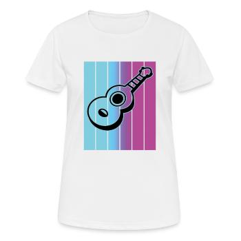 Ukuleles Vitage - Women's Breathable T-Shirt - white - Front - AI Model Female 172 dark (172cm)
