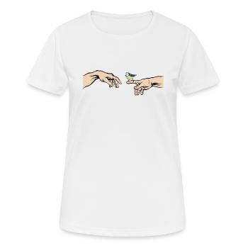 Blue Tit Bird Of The Year Blue Tit - Women's Breathable T-Shirt - white - Front - AI Model Female 172 dark (172cm)