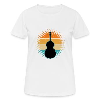Contrebasse - T-shirt respirant Femme - blanc - Devant - AI Model Female 172 dark (172cm)