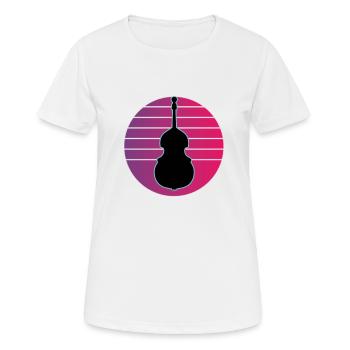 Contrebasse - T-shirt respirant Femme - blanc - Devant - AI Model Female 172 dark (172cm)