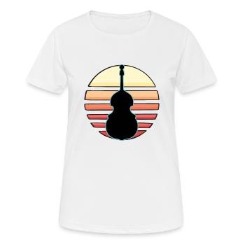 Contrebasse - T-shirt respirant Femme - blanc - Devant - AI Model Female 172 dark (172cm)