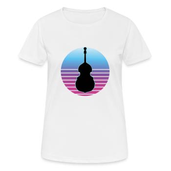 Contrebasse - T-shirt respirant Femme - blanc - Devant - AI Model Female 172 dark (172cm)