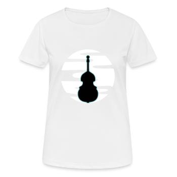 Contrebasse - T-shirt respirant Femme - blanc - Devant - AI Model Female 172 dark (172cm)