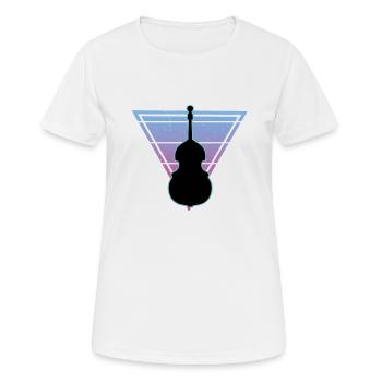 Contrebasse - T-shirt respirant Femme - blanc - Devant - AI Model Female 172 dark (172cm)
