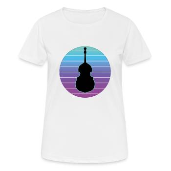 Contrebasse - T-shirt respirant Femme - blanc - Devant - AI Model Female 172 dark (172cm)
