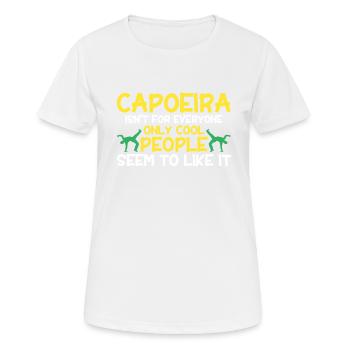 Capoeira Cadeau Brésil Arts Martiaux Capoeira - T-shirt respirant Femme - blanc - Devant - AI Model Female 172 dark (172cm)
