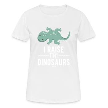 small lizard - Women's Breathable T-Shirt - white - Front - AI Model Female 172 dark (172cm)
