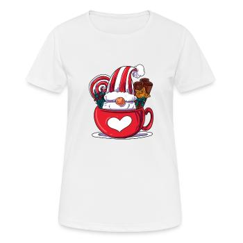 Weihnachtswichtel Wichtel - Frauen T-Shirt atmungsaktiv - Weiß - Vorne - AI Model Female 172 dark (172cm)