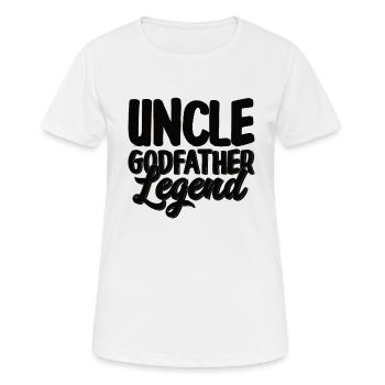 Parrain Filleul Cadeau Parrain Parrain Oncle - T-shirt respirant Femme - blanc - Devant - AI Model Female 172 dark (172cm)