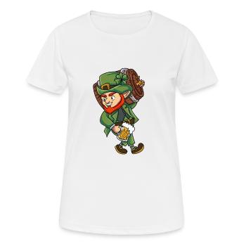 Grüner Kobold - Frauen T-Shirt atmungsaktiv - Weiß - Vorne - AI Model Female 172 dark (172cm)