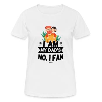 Papa est le meilleur homme de l’année - T-shirt respirant Femme - blanc - Devant - AI Model Female 172 dark (172cm)
