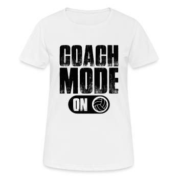 Volleyball Aufschlag Volleyballspieler Trainer - Frauen T-Shirt atmungsaktiv - Weiß - Vorne - AI Model Female 172 dark (172cm)