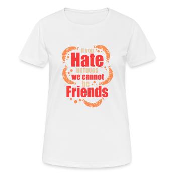 delicious hot dog - Women's Breathable T-Shirt - white - Front - AI Model Female 172 dark (172cm)