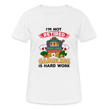 Kasino Glücksspiel Spielautomat Kartenspiel - Frauen T-Shirt atmungsaktiv - Weiß - Vorne - AI Model Female 172 dark (172cm)