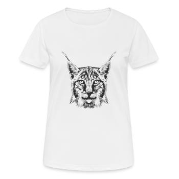 Lynx - T-shirt respirant Femme - blanc - Devant - AI Model Female 172 dark (172cm)