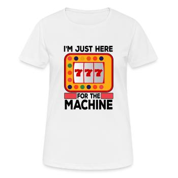 Casino Gambling Slot Machine à sous Jeu de cartes - T-shirt respirant Femme - blanc - Devant - AI Model Female 172 dark (172cm)