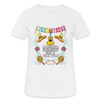 Margarita Emergency Call 9 Juan Juan Margarita - Frauen T-Shirt atmungsaktiv - Weiß - Vorne - AI Model Female 172 dark (172cm)