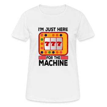 Kasino Glücksspiel Spielautomat Kartenspiel - Frauen T-Shirt atmungsaktiv - Weiß - Vorne - AI Model Female 172 dark (172cm)