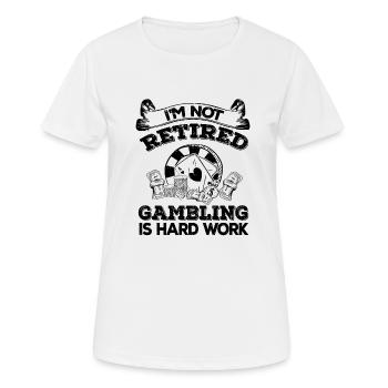 Casino Gambling Slot Machine à sous Jeu de cartes - T-shirt respirant Femme - blanc - Devant - AI Model Female 172 dark (172cm)