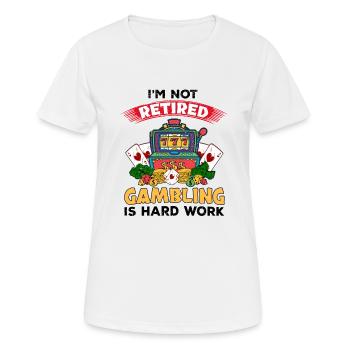 Kasino Glücksspiel Spielautomat Kartenspiel - Frauen T-Shirt atmungsaktiv - Weiß - Vorne - AI Model Female 172 dark (172cm)