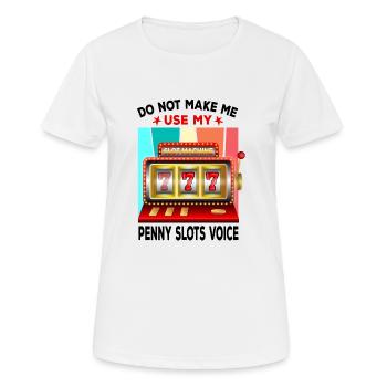 Kasino Glücksspiel Spielautomat Kartenspiel - Frauen T-Shirt atmungsaktiv - Weiß - Vorne - AI Model Female 172 dark (172cm)