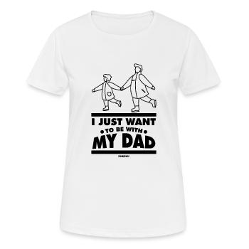 Father and daughter - Women's Breathable T-Shirt - white - Front - AI Model Female 172 dark (172cm)