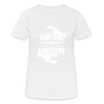 Vie marine Homard Crustacés Écrevisses - T-shirt respirant Femme - blanc - Devant - AI Model Female 172 dark (172cm)