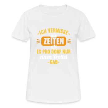 Anti Umweltschutz Parodie Umweltschutz - Frauen T-Shirt atmungsaktiv - Weiß - Vorne - AI Model Female 172 dark (172cm)
