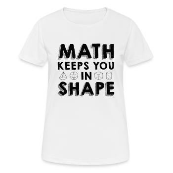 Mathelehrer Mathematische Formel Geometrie Lehrer - Frauen T-Shirt atmungsaktiv - Weiß - Vorne - AI Model Female 172 dark (172cm)