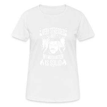 Motivation - T-shirt respirant Femme - blanc - Devant - AI Model Female 172 dark (172cm)