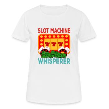 Casino Gambling Slot Machine à sous Jeu de cartes - T-shirt respirant Femme - blanc - Devant - AI Model Female 172 dark (172cm)