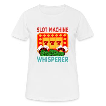 Kasino Glücksspiel Spielautomat Kartenspiel - Frauen T-Shirt atmungsaktiv - Weiß - Vorne - AI Model Female 172 dark (172cm)