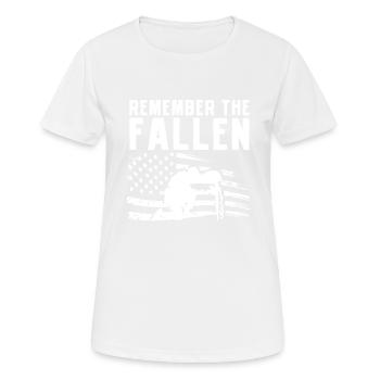 Commemoration of the Fallen Memorial Day America - Women's Breathable T-Shirt - white - Front - AI Model Female 172 dark (172cm)