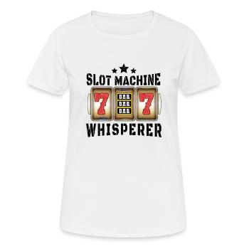Casino Gambling Slot Machine à sous Jeu de cartes - T-shirt respirant Femme - blanc - Devant - AI Model Female 172 dark (172cm)