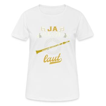 Klarinette Blasmusik Musikverein Orchester Jazz - Frauen T-Shirt atmungsaktiv - Weiß - Vorne - AI Model Female 172 dark (172cm)
