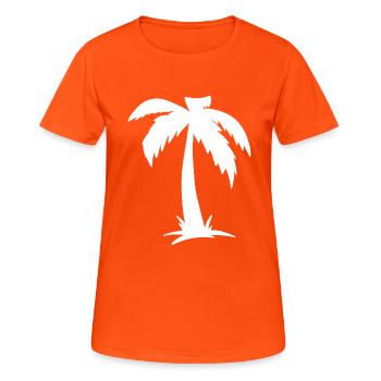 Palme Palm - T-shirt respirant Femme - orange néon - Devant - AI Model Female 172 dark (172cm)