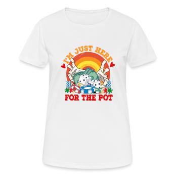 Kasino Glücksspiel Spielautomat Kartenspiel - Frauen T-Shirt atmungsaktiv - Weiß - Vorne - AI Model Female 172 dark (172cm)