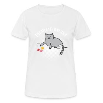 Je vends des médicaments Apotheker Pharmazietechni - T-shirt respirant Femme - blanc - Devant - AI Model Female 172 dark (172cm)