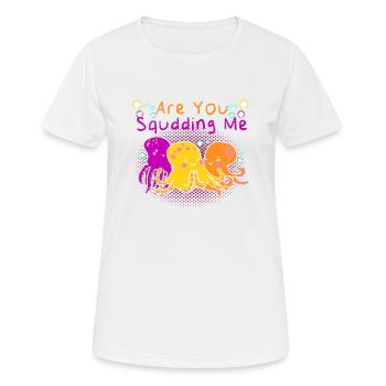 Poulpe Poulpe Tentacule de mer Poulpe Poulpe Poulpe Poulpe - T-shirt respirant Femme - blanc - Devant - AI Model Female 172 dark (172cm)
