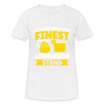 Limonadenstand Zitronensaft Limonade Geschäft - Frauen T-Shirt atmungsaktiv - Weiß - Vorne - AI Model Female 172 dark (172cm)