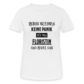 Floristin Witz Spruch Floristik Floristin Geschenk - Frauen T-Shirt atmungsaktiv - Weiß - Vorne - AI Model Female 172 dark (172cm)